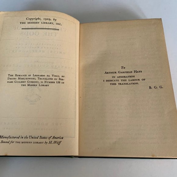 Merejkowski, The Death of the Gods, Flex Modern Library, 1929. - Picture 8 of 11